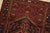 Hamedan Rug 3’3” X 5’3” Red Wool Vintage Tribal Hand-Knotted Carpet For Sale In Philadelphia - Image 6 of 12