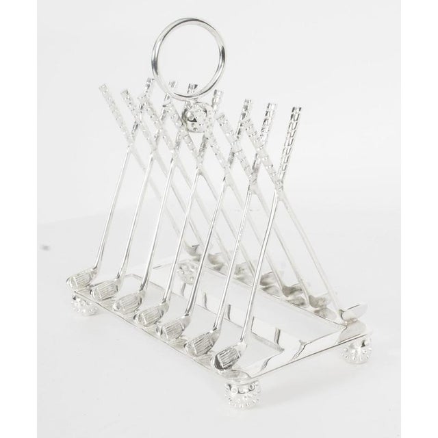 Vintage Silver Plated Letter Toast Rack For Sale - Image 14 of 15