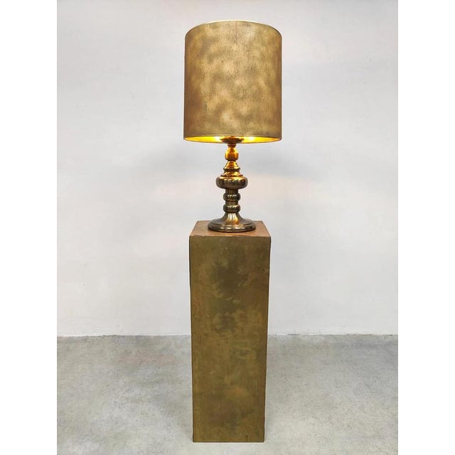 Vintage Hollywood Regency Brass Table Lamp, 1960s For Sale - Image 4 of 7