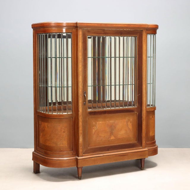 Display Cabinet in Mahogany and Walnut Burl For Sale - Image 11 of 11