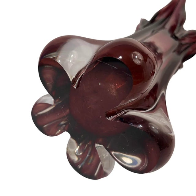 Murano 1960s Murano Attributed Sommerso Glass Vase For Sale - Image 4 of 7