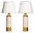 Gold and Off-White Glazed Table Lamps from Bitossi, 1960s, Set of 2 For Sale
