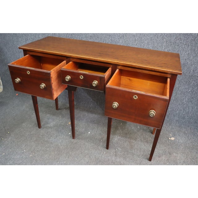 Bench Made Hepplewhite Solid Mahogany Huntboard For Sale - Image 4 of 8