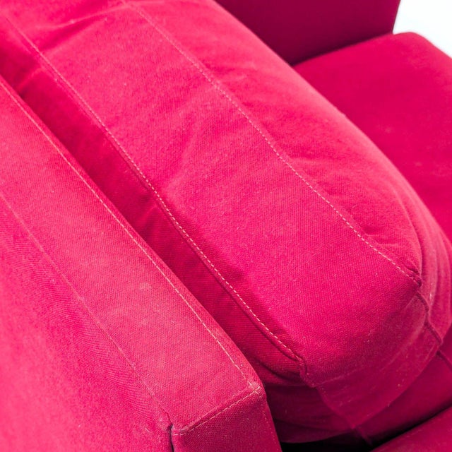 Room & Board Jasper Modern Red Lounge Chair With For Sale - Image 9 of 10