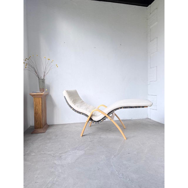 Vintage Bentwood Deck Chair by Kim Samson for Ikea, 1980s For Sale - Image 16 of 18