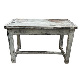 Early 20th Century Distressed Console Table For Sale