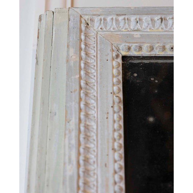 18th Century French 18th Century Louis XVI Wood Panel Mirror For Sale - Image 5 of 7