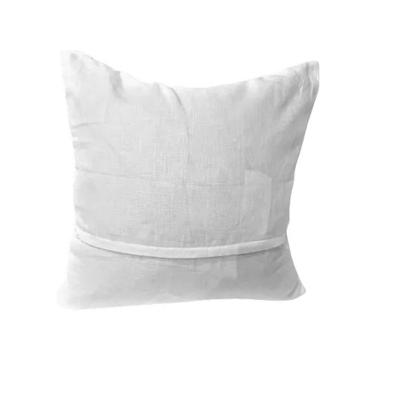 Realism Bold Geranium Floral Print on Warm White Linen Pillow For Sale - Image 3 of 4