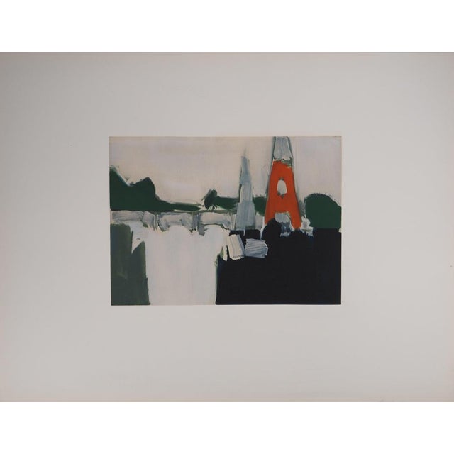 Nicolas de Staël (1914-1955) Paris, the Eiffel Tower Color lithograph after a painting by the artist On Arches wove paper,...