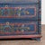Late 19th Century Original Hand Painted Blue Blanket Chest of Three Drawers From Hungary For Sale - Image 16 of 18