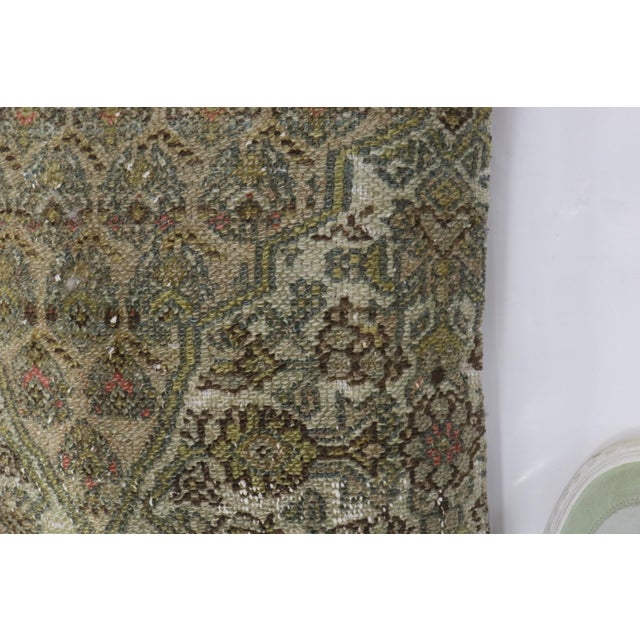 Pillow made from a Persian Hamedan rug
