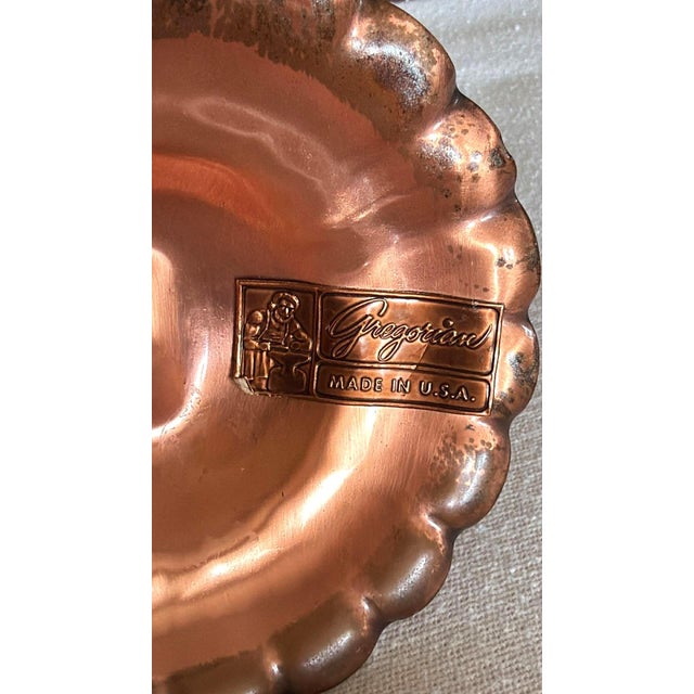 Vintage Gregorian Copper Candle Holder MCM Rustic Lodge Cabin Cottage For Sale - Image 4 of 9