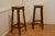 French Farmhouse High Kitchen Stools in Walnut, 1890, Set of 2 For Sale - Image 3 of 8
