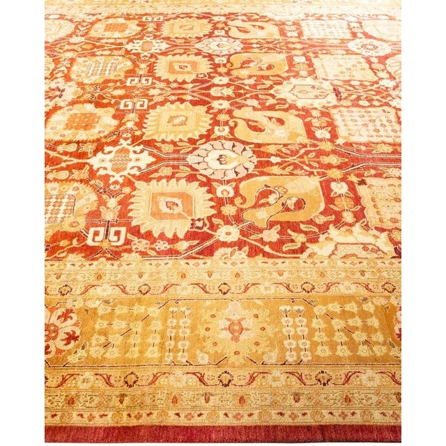 Solo Rugs Eclectic, One-of-a-Kind Hand-Knotted Area Rug in Red, 10' 1" x 14' 3" For Sale - Image 4 of 8