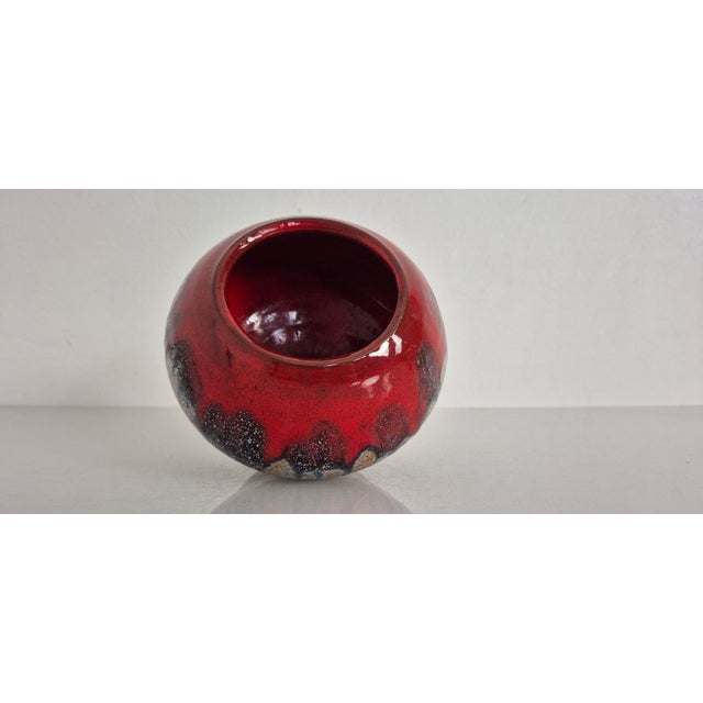 Vintage Handmade Studio Ceramic Vase, Germany, 1960s For Sale - Image 12 of 16