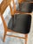 Textile Teak Dining Chairs With Black Leatherette Seats Set of 4 Danish Mid-Century Modern 1960s For Sale - Image 7 of 13