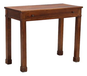 Italian Empire Console Table in Walnut with Drawer
