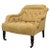 French 19th Century Tufted Suede Armchair With Purple Buttons For Sale - Image 11 of 11
