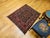 Mid 20th Century Vintage Afghan Baluch Tribal Area Rug in a Near-Square Size in Red, Blue, Brown For Sale - Image 5 of 17