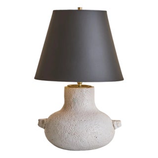 French White Ceramic Table Lamp, 1960s - 2 Available For Sale