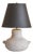French White Ceramic Table Lamp, 1960s - 2 Available For Sale