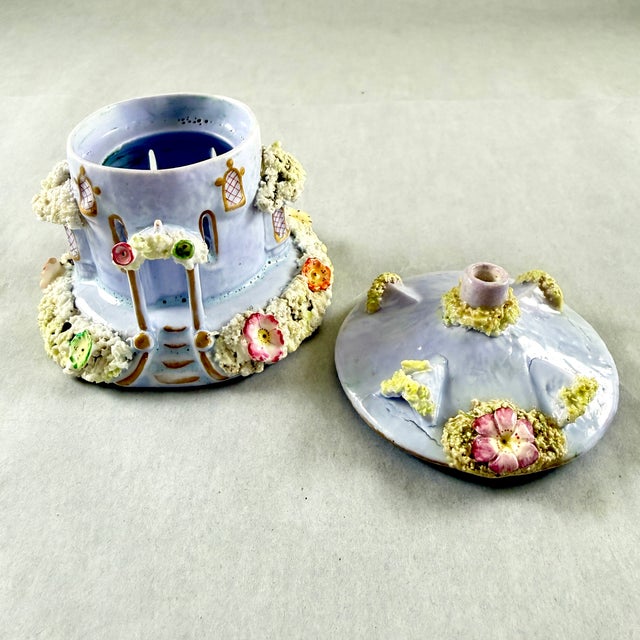 Staffordshire Lavender Cottage Pastille Burner For Sale - Image 10 of 13