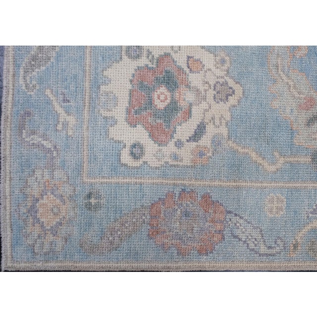 Turkish Turkish Oushak Rug 3'9" x 5'7" For Sale - Image 3 of 8