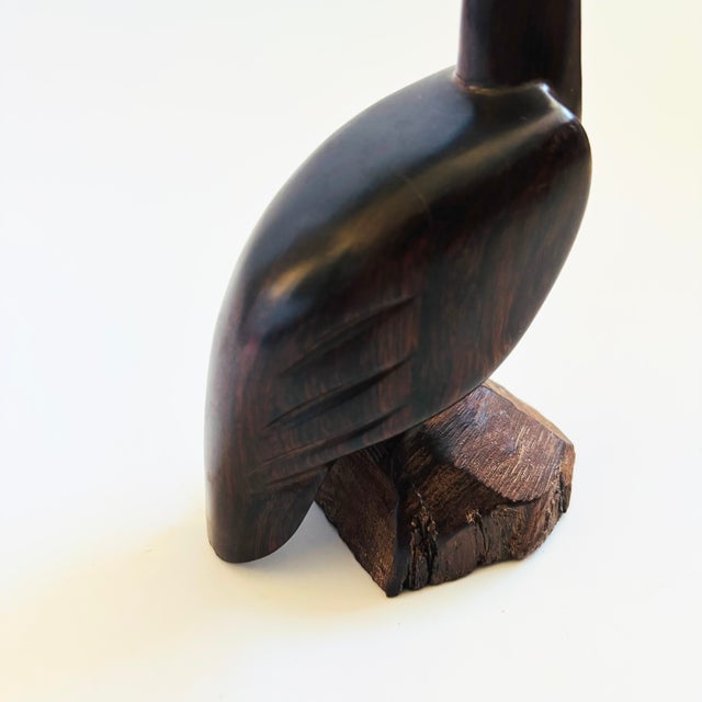 Brown Carved Ironwood Quail For Sale - Image 8 of 10