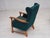 1970s Danish High Back Armchair in Furniture Wool and Oak, 1970s For Sale - Image 5 of 18