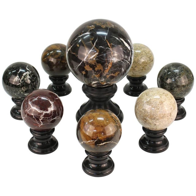 Stone and Marble Balls Set of 8 Chairish