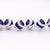 Lapis Lazuli Ball and Diamond 18k White Gold Choker Necklace Signed Bibigi For Sale In Miami - Image 6 of 12