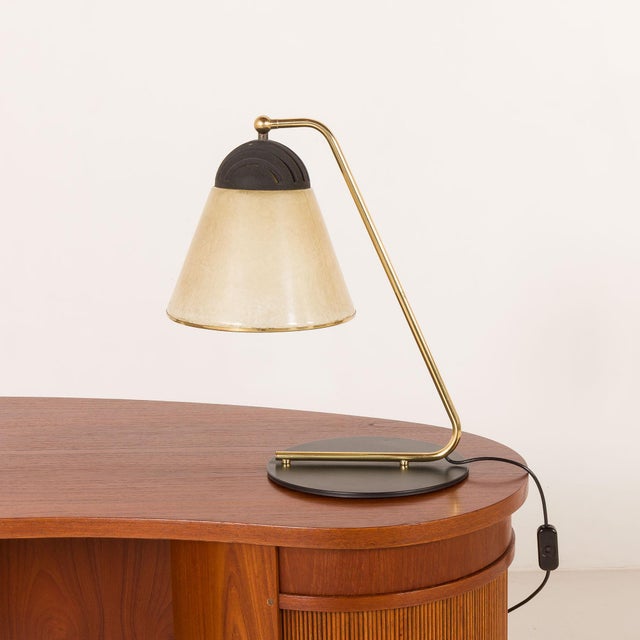 Rare italian mid-century desk lamp designed by salvatore gregorietti for lamperti, robbiate, in the 1970s. the overall...