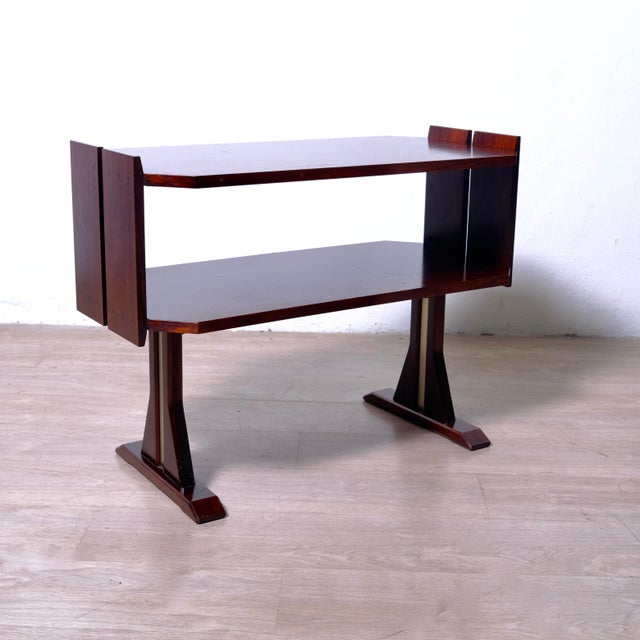 Wood Bedside Table from Gianfranco Frattini, 1960s For Sale - Image 7 of 18