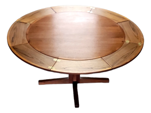 Danish Flip Flap Lotus Dining Table from Dyrlund, 1960
