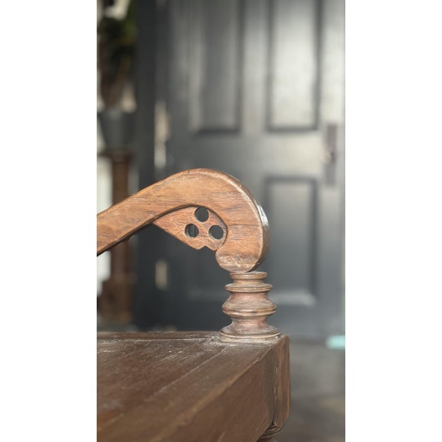 20th Century Dutch Teak Oswald Bench For Sale - Image 6 of 12