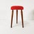Brown Modernist Stool, Czechoslovakia, 1960s For Sale - Image 8 of 9