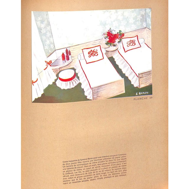 Traditional "Meubles Ensembles Decors" 1945 Dufet, Michel For Sale - Image 3 of 12