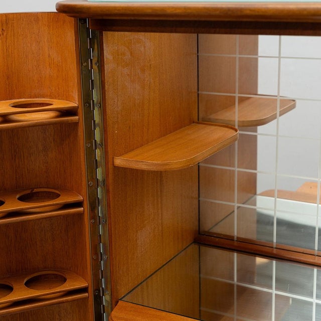 Brown Swedish Modern Bar Cabinet from Förenade Möbler, Sweden, 1940s For Sale - Image 8 of 14