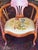 Antique Victorian Armchair With Floral Embroidered Upholstered Seat For Sale In Saint Louis - Image 6 of 7