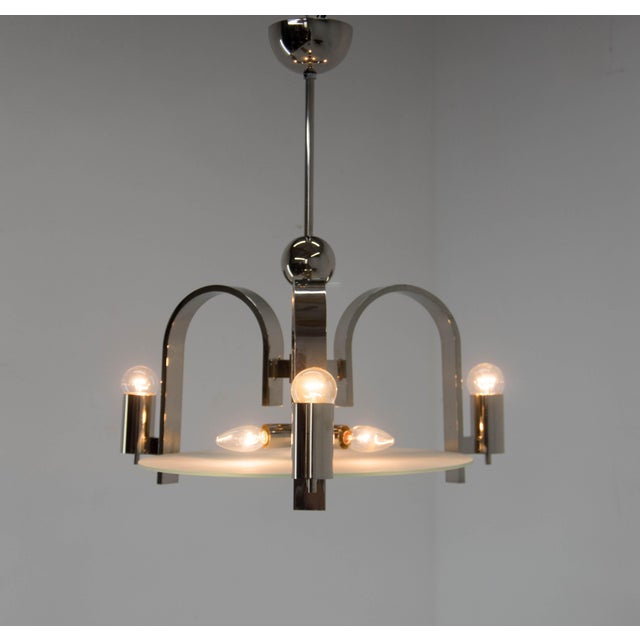 Functionalism Chandelier, 1930s For Sale - Image 4 of 18