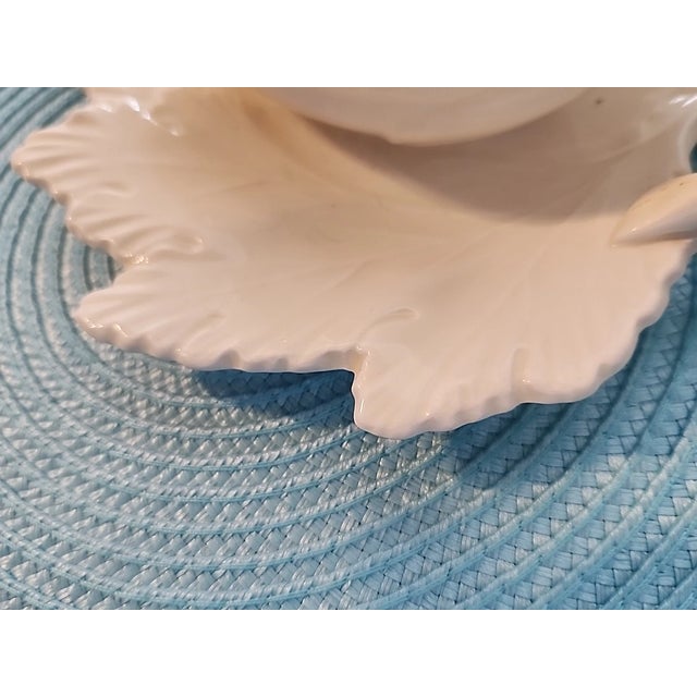 White Vintage Wedgwood Etruria Creamware Tureen Melon Covered Soup Dish For Sale - Image 8 of 8