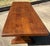 Vintage Solid Plank Trestle Oak Farm Dining Table For Sale In Dallas - Image 6 of 12