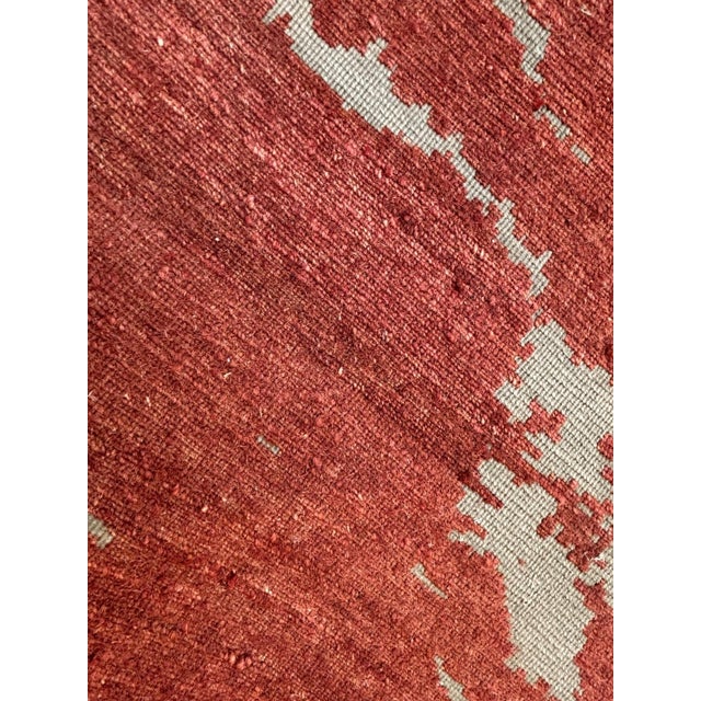 Silk and Wool Nepalese , 8' X 9'9" For Sale - Image 4 of 5