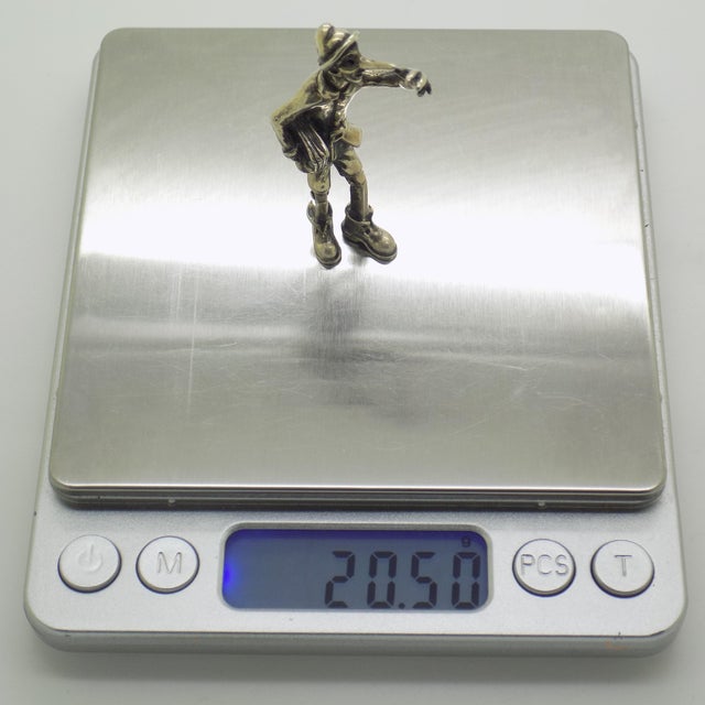 Vintage Italian Handmade 800 Silver Pinocchio Going to School Figurine, Arezzo, 1980s For Sale - Image 9 of 12