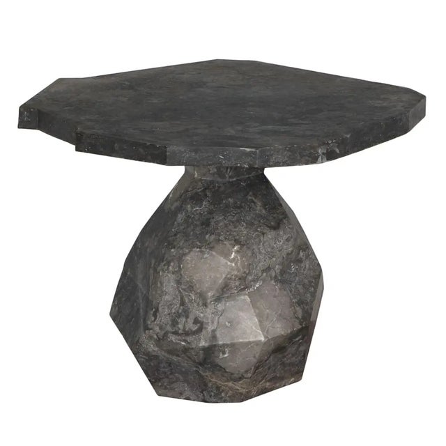 Not Yet Made - Made To Order NOIR Rind Table, Black Marble For Sale - Image 5 of 8