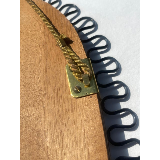 Mid-Century Modern Swedish Black Pewter Mirror attributed to Josef Frank for Svenskt Tenn, 1950s For Sale - Image 3 of 7