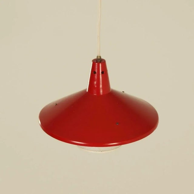 Metal Evolux Hanging Lamp by Hiemstra, 1960s For Sale - Image 7 of 10