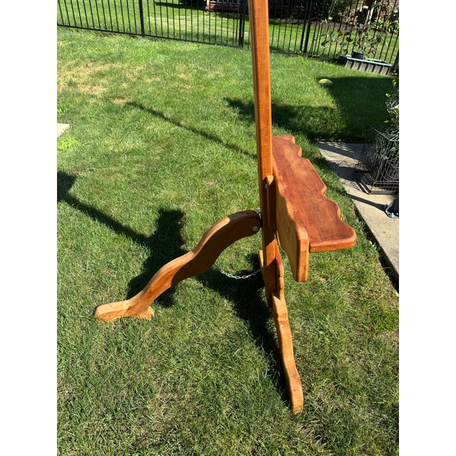 Vintage artist's easel hand carved by famed midcentury tiki furniture maker, Witco. This easel is beautiful and would be...