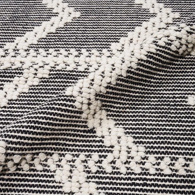 Contemporary Schumacher Malta French Knot 8' x 10' Rug in Charcoal For Sale - Image 3 of 5