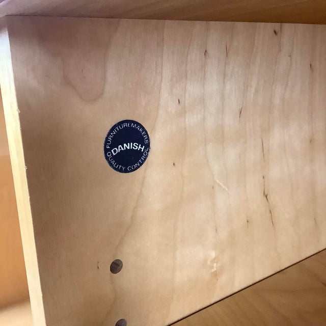 Burnt Umber Scandinavian Modern Teak Tambour Credenza For Sale - Image 8 of 12